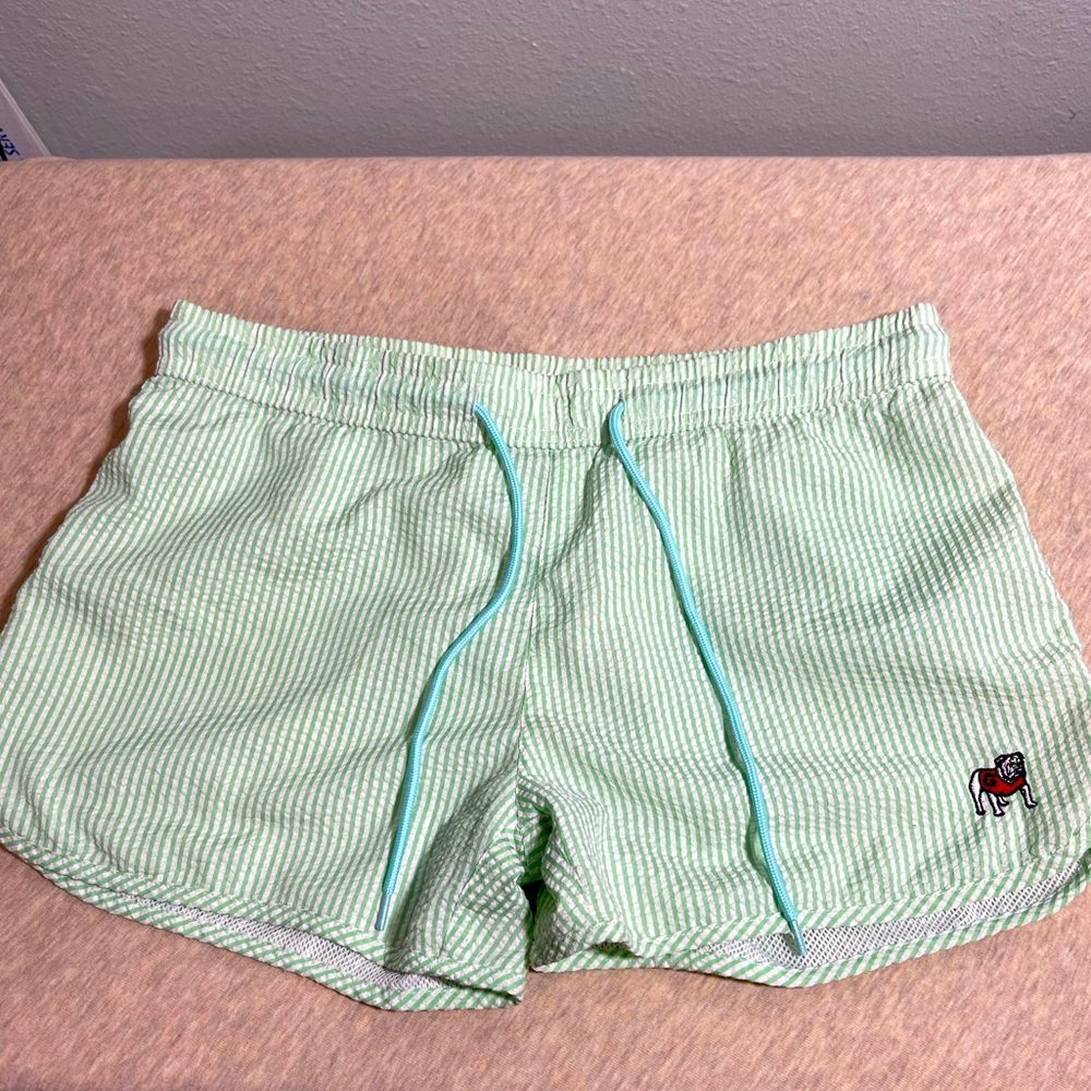 Georgia Bulldog Women’s Seersucker Shorts Size Small